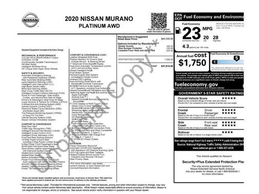 Mocha Almond Pearl 2020 Nissan Murano Platinum