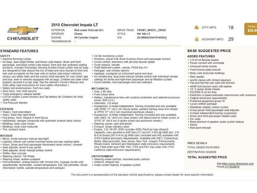 2010 Chevrolet Impala LT