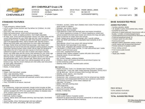 2011 Chevrolet Cruze LTZ