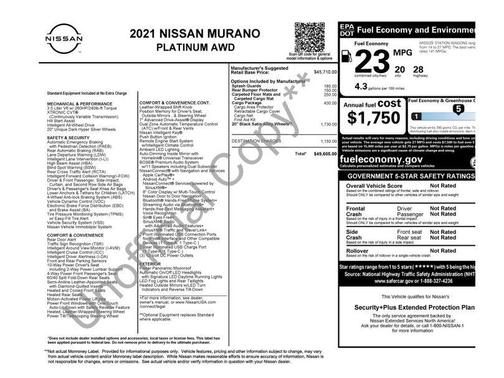 Gun Metallic 2021 Nissan Murano Platinum