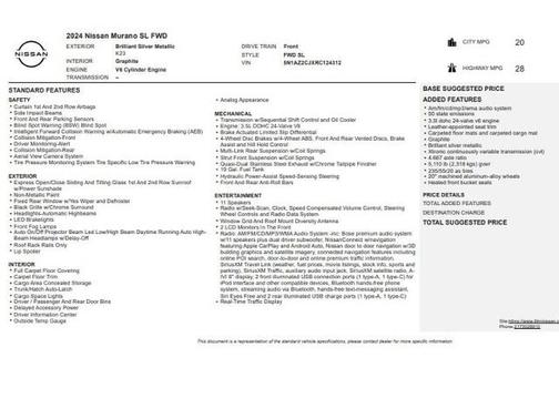 2024 Nissan Murano SL