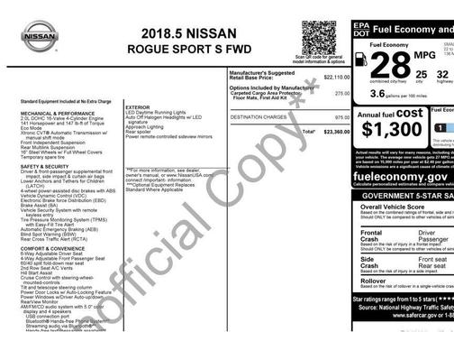 2018 Nissan Rogue Sport S