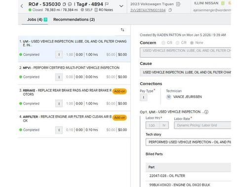 2023 Volkswagen Tiguan 2.0T SE