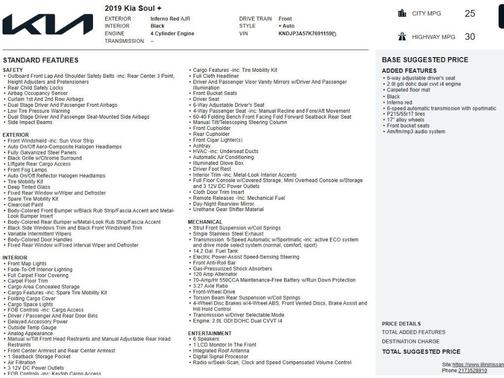2019 Kia Soul +