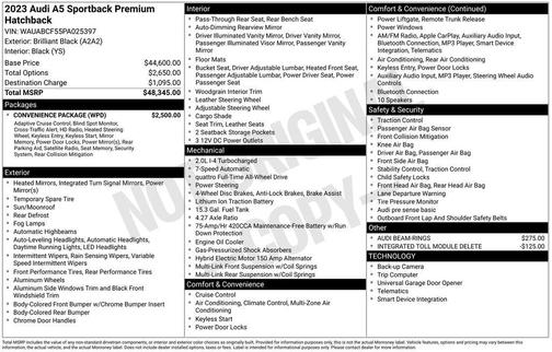2023 Audi A5 40 Premium