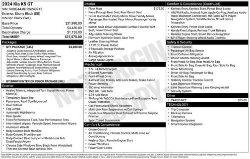 2024 Kia K5 GT