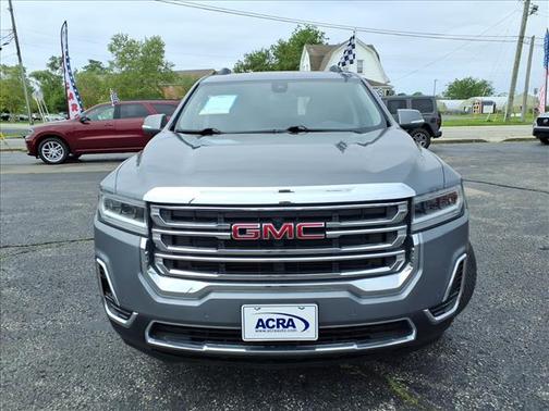 Satin Steel Metallic 2021 GMC Acadia SLE