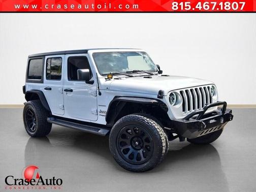 Bright White Clearcoat 2020 Jeep Wrangler Unlimited Sahara
