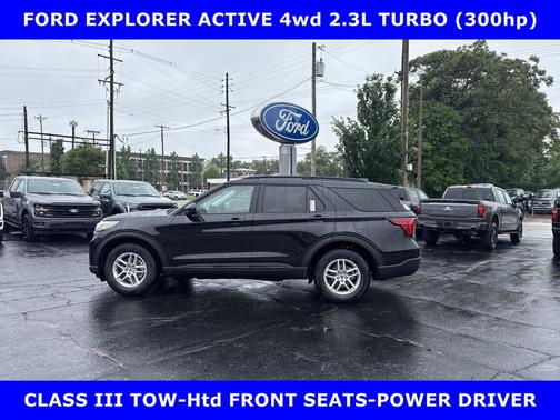 Agate Black Metallic 2026 Ford Explorer Active