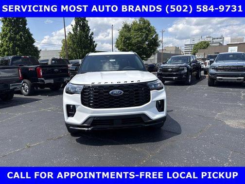 Star White Metallic Tri-Coat 2026 Ford Explorer ST-Line