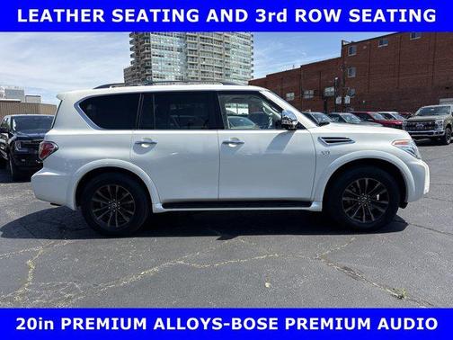 Pearl White Tricoat 2019 Nissan Armada Platinum