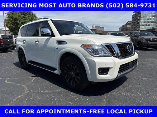 Pearl White Tricoat 2019 Nissan Armada Platinum