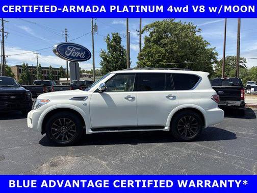 Pearl White Tricoat 2019 Nissan Armada Platinum