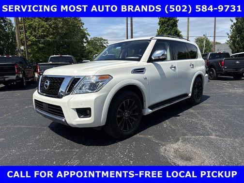 Pearl White Tricoat 2019 Nissan Armada Platinum