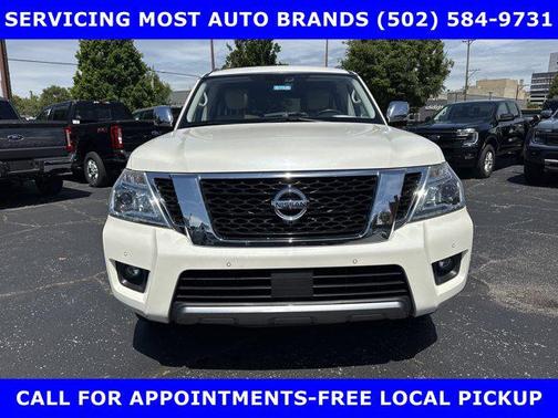 Pearl White Tricoat 2019 Nissan Armada Platinum