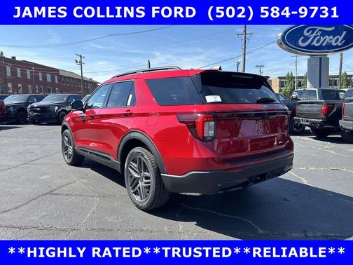 Rapid Red Metallic Tinted Clearcoat 2026 Ford Explorer ST-Line