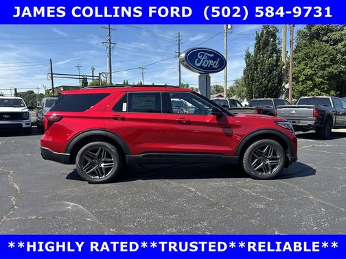 Rapid Red Metallic Tinted Clearcoat 2026 Ford Explorer ST-Line