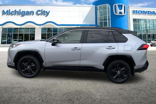 Silver Sky Metallic w/Midnight Black Roof 2020 Toyota RAV4 Hybrid SE