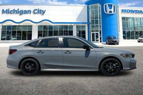 Gray 2026 Honda Civic Hybrid Sport