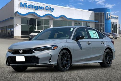 Gray 2026 Honda Civic Hybrid Sport