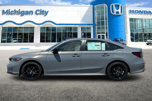 Gray 2026 Honda Civic Hybrid Sport