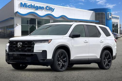 Platinum White 2026 Honda Pilot Black Edition