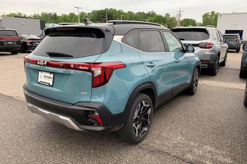 Pluton Blue/Black Roof 2024 Kia Seltos SX Turbo