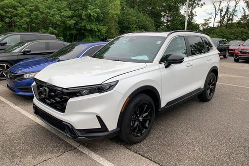 Platinum White Pearl 2024 Honda CR-V Hybrid Sport AWD