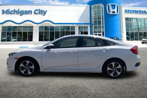Platinum White Pearl 2021 Honda Civic LX