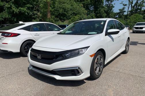 Platinum White Pearl 2021 Honda Civic LX