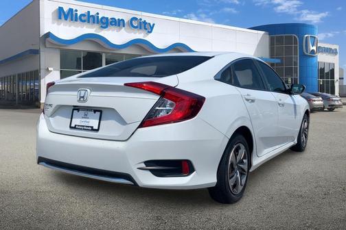 Platinum White Pearl 2021 Honda Civic LX