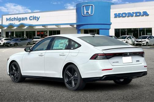 Platinum White 2026 Honda Accord Hybrid Sport-L