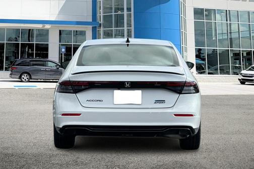 Platinum White 2026 Honda Accord Hybrid Sport-L