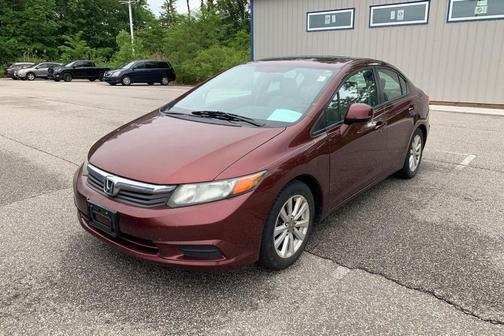 Maroon 2012 Honda Civic EX-L