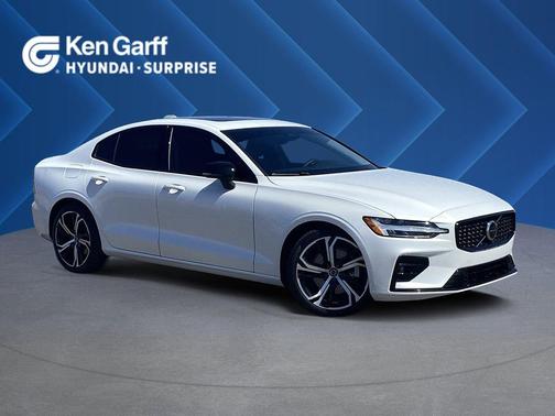Crystal White Pearl 2024 Volvo S60 B5 Core Dark Theme