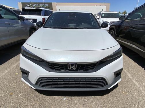 Platinum White 2023 Honda Civic Sport