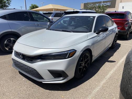 Platinum White 2023 Honda Civic Sport