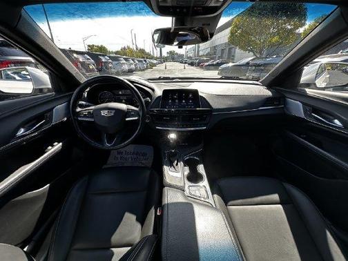 Crystal White Tri-Coat 2024 Cadillac CT4 Luxury