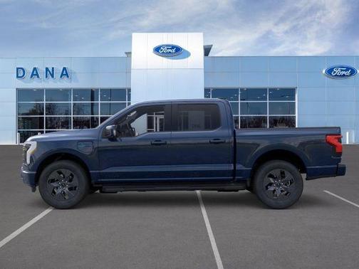 Antimatter Blue Metallic 2025 Ford F-150 Lightning LARIAT