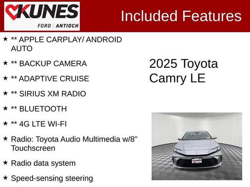 Celestial Silver Metallic 2025 Toyota Camry LE