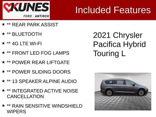 2021 Chrysler Pacifica Hybrid Touring L