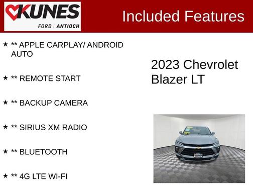 Sterling Gray Metallic 2023 Chevrolet Blazer 2LT
