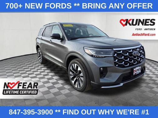 Carbonized Gray Metallic 2026 Ford Explorer Platinum