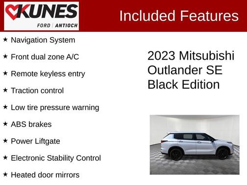 2023 Mitsubishi Outlander SE Black Edition