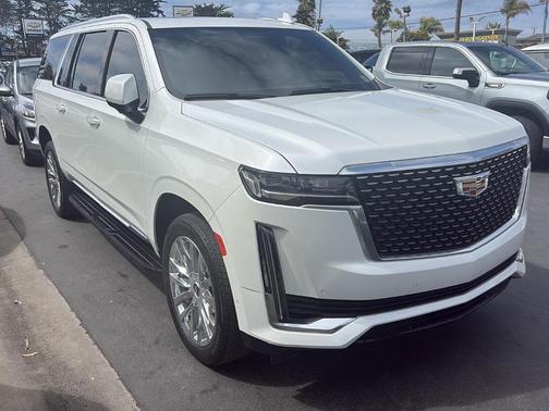 Crystal White Tri-Coat 2022 Cadillac Escalade ESV Premium Luxury