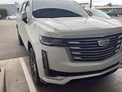Crystal White Tri-Coat 2022 Cadillac Escalade ESV Premium Luxury Platinum