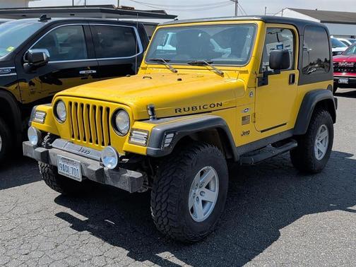 Solar Yellow Clearcoat / Black Hard Top 2006 Jeep Wrangler Rubicon