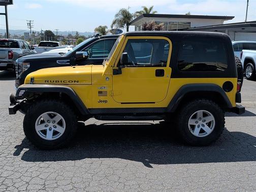 Solar Yellow Clearcoat / Black Hard Top 2006 Jeep Wrangler Rubicon