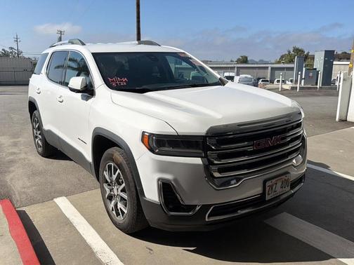 Summit White 2023 GMC Acadia SLT