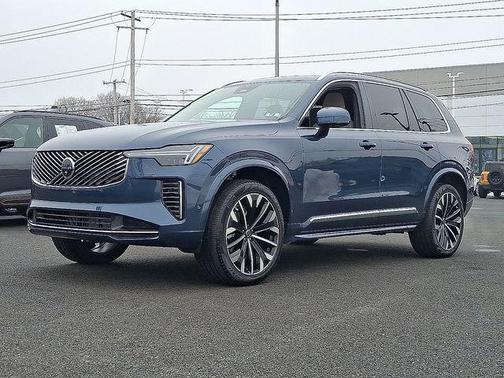 Denim Blue Metallic 2026 Volvo XC90 Plus, B6 AWD Gas (mild hybrid), Gasoline, Bright, 7 Seats